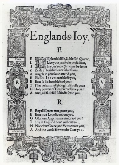 Englands Freude von Richard Vennar, ca. 1602 von English School